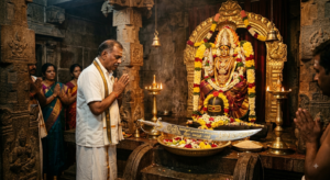 கொல்லூர் மூகாம்பிகை கோயிலில் எம்ஜிஆர் முதல் விஜய் வரை பிரபலங்கள் வாள் காணிக்கை செலுத்தியது ஏன் தெரியுமா?